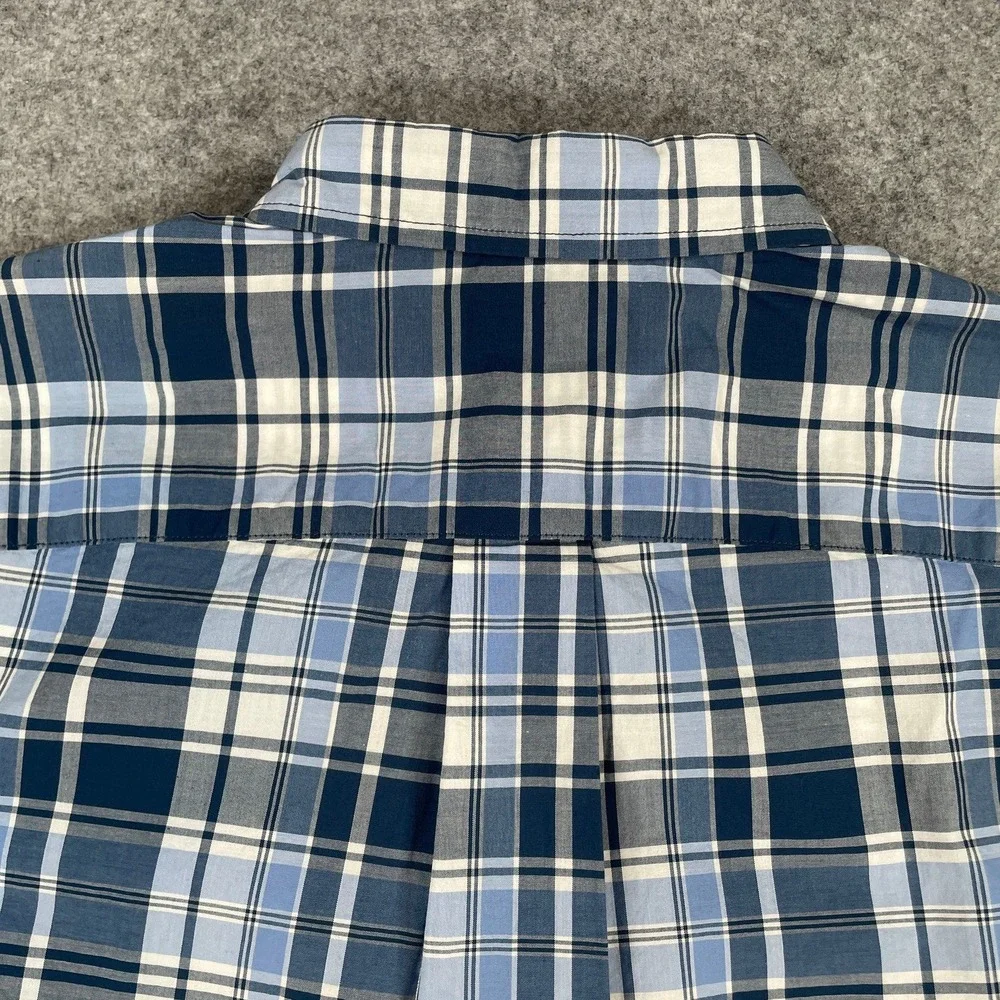 Ralph Lauren Natural Stretch Boys Shirt XL/TG (18-20) Plaid Long Sleeve